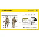 Heller US Fallschirmjäger figura makett