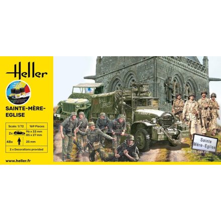 Heller STARTER KIT Sainte-Mère-Eglise makett