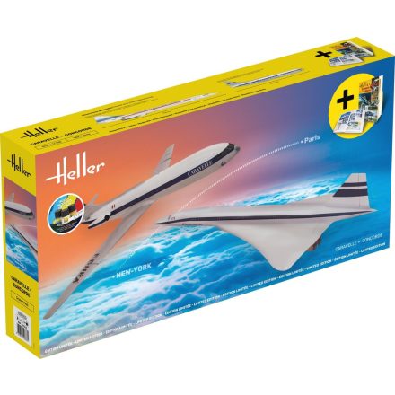 Heller Caravelle and Concorde - Starter Set makett