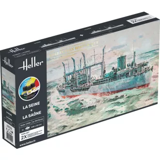 Heller STARTER KIT Twin Set La Seine + La Saone hajó makett