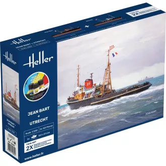 Heller STARTER KIT Twin Set Jean Bart + Utrecht hajó makett