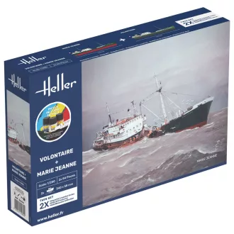  Heller STARTER KIT Twin Set Volontaire + Marie Jeanne hajó makett