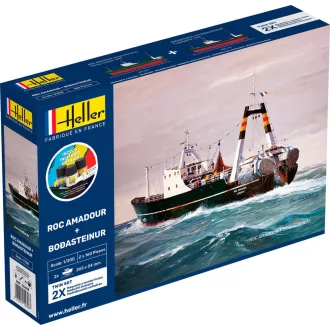   Heller STARTER KIT Twin Set Roc Amadour + Bordasteinur hajó makett