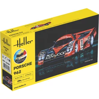Heller STARTER KIT Porsche 962 autó makett