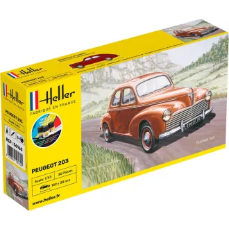 Heller STARTER KIT Peugeot 203 autó makett