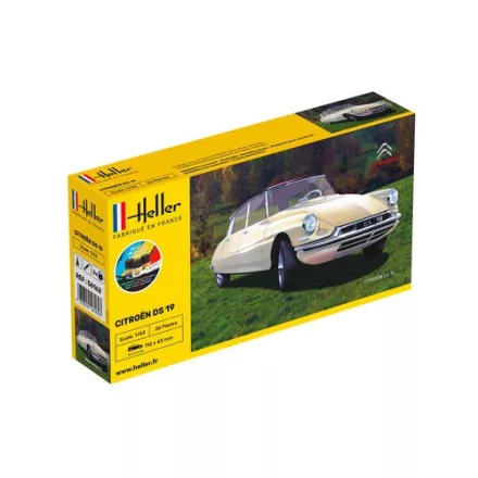 Heller STARTER KIT Citroen DS 19 makett