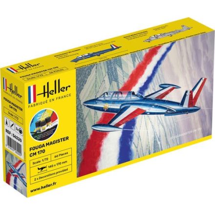 Heller STARTER KIT Fouga Magister CM 169 makett