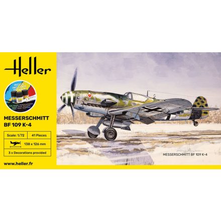 Heller STARTER KIT Messerschmitt Bf 109 K-4 makett