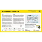 Heller STARTER KIT Messerschmitt Bf 109 K-4 makett