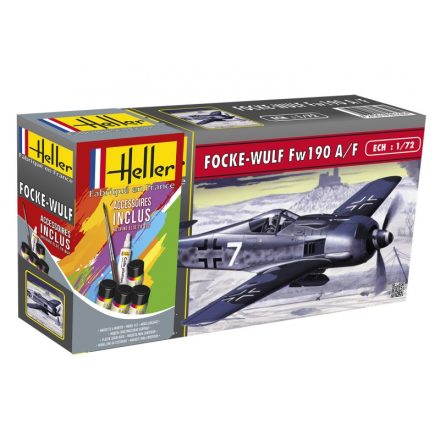 Heller STARTER KIT Focke-Wulf Fw190 A/F makett
