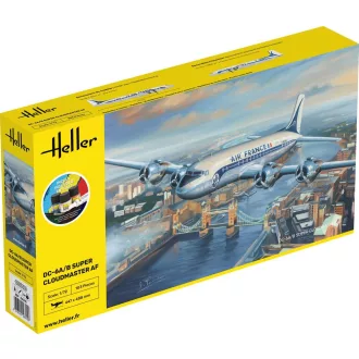Heller STARTER KIT DC6 Super Cloudmaster AF repülő makett
