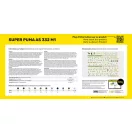 Heller STARTER KIT Super Puma AS 332 M1 helikopter makett