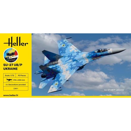 Heller STARTER KIT SU-27 UB/P Ukraine makett