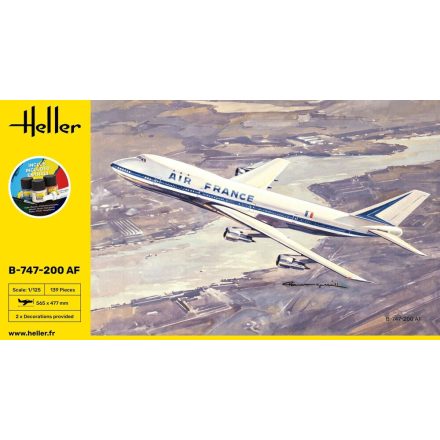 Heller STARTER KIT B-747 AF makett
