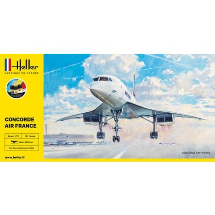 Heller STARTER KIT Concorde AF makett