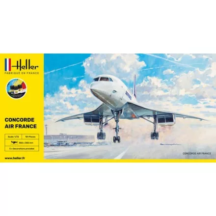 Heller STARTER KIT Concorde AF makett