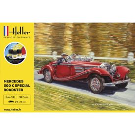 Heller STARTER KIT 500 K Special Roadster makett