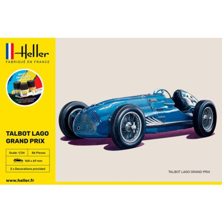 Heller STARTER KIT Talbot Lago Grand Prix makett