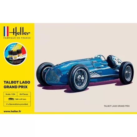 Heller STARTER KIT Talbot Lago Grand Prix makett