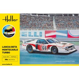 Heller STARTER KIT Lancia Beta Montecarlo Turbo makett