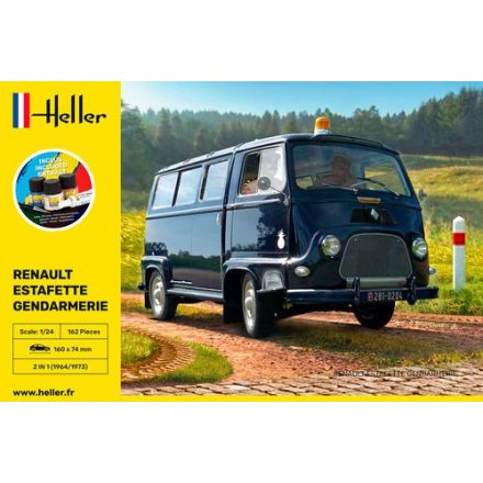 Heller STARTER KIT RENAULT Estafette Gendarmerie makett