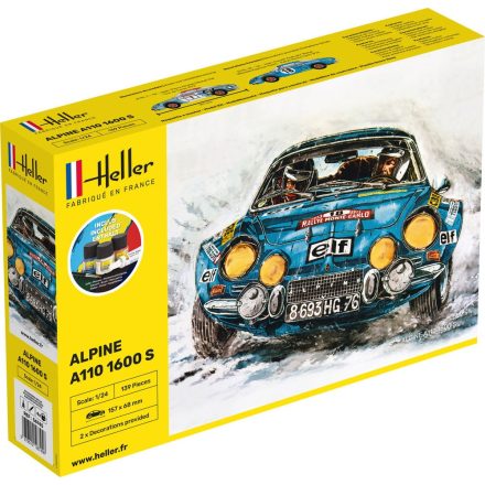 Heller STARTER KIT Alpine A110 (1600) makett