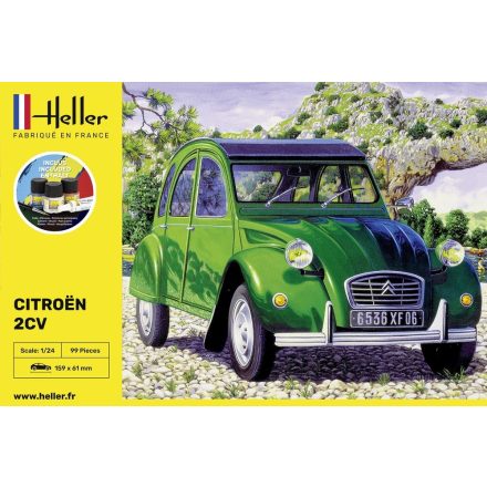 Heller STARTER KIT Citroen 2 CV makett