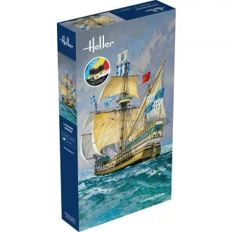 Heller STARTER KIT La Grande Hermine hajó makett