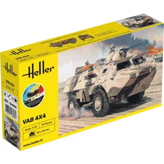 Heller STARTER KIT VAB 4x4 harcjármű makett
