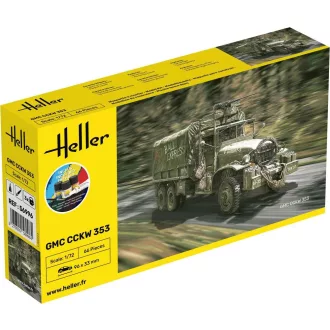 Heller STARTER KIT GMC CCKW 353 harcjármű makett