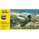 Heller STARTER KIT US 1/4 Ton Truck & Trailer harcjármű makett