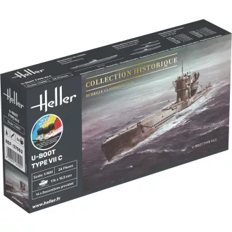   Heller STARTER KIT U-Boot Type VII C tengeralattjáró makett