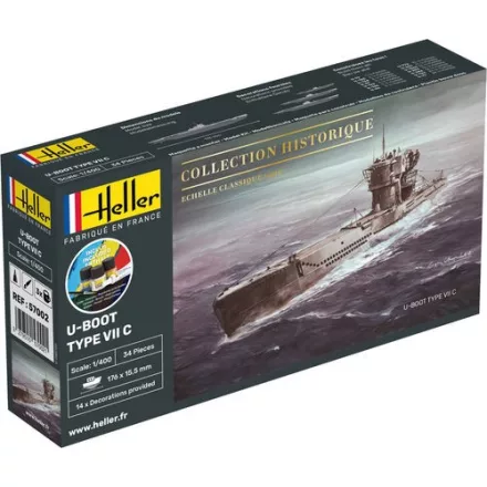 Heller STARTER KIT U-Boot Type VII C makett