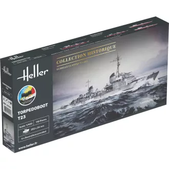 Heller STARTER KIT Torpedoboot T23 hajó makett