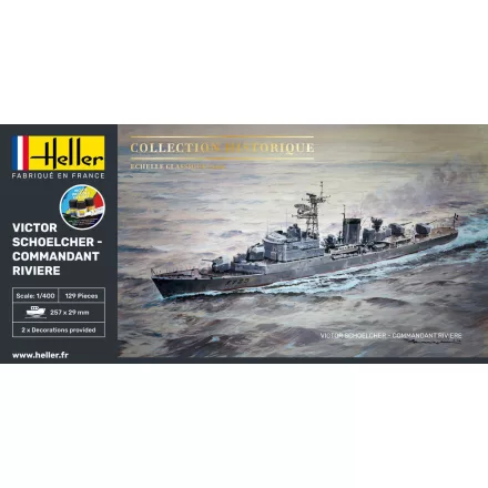 Heller STARTER KIT VICTOR SCHOELCHER - COMMANDANT RIVIERE makett