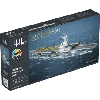 Heller STARTER KIT Charles de Gaulle hajó makett