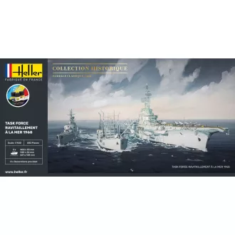   Heller STARTER KIT TASK FORCE "RAVITAILLEMENT A LA MER hajó makett