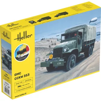 Heller STARTER KIT GMC CCKW 353 harcjármű makett