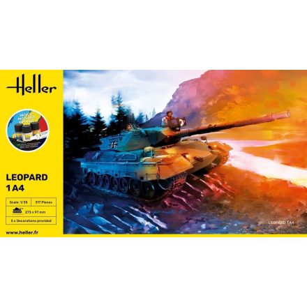 Heller STARTER KIT Leopard 1A4  makett