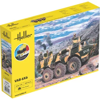 Heller STARTER KIT VAB 6x6 harcjármű makett