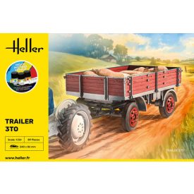 Heller STARTER KIT Trailer 3to makett