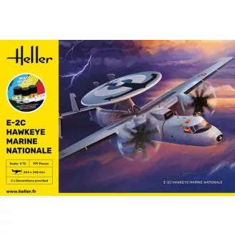   Heller STARTER KIT Grumman E-2C Hawkeye Marine Nationale makett