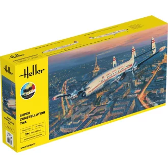 Heller STARTER KIT Super Constellation TWA repülő makett