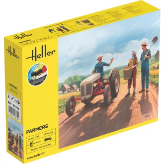 Heller STARTER KIT Farmers figura makett