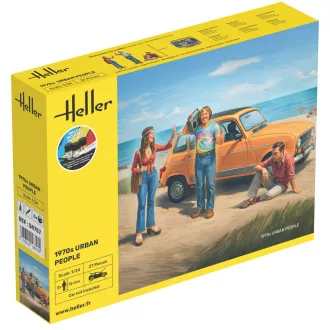 Heller STARTER KIT 1970s Urban People figura makett