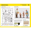Heller STARTER KIT Grocer Family figura makett
