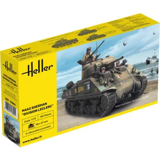 Heller M4A2 Sherman Division Leclerc harcjármű makett
