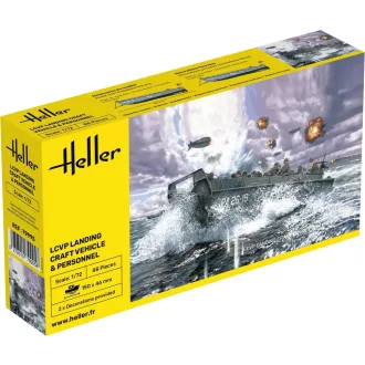   Heller LCVP Landing Craft Vehicle & Personnel harcjármű makett