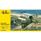 Heller US 1/4 Ton Truck & Trailer harcjármű makett