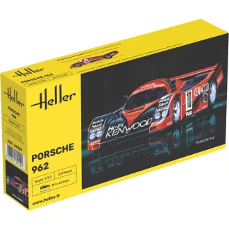 Heller Porsche 962 autó makett